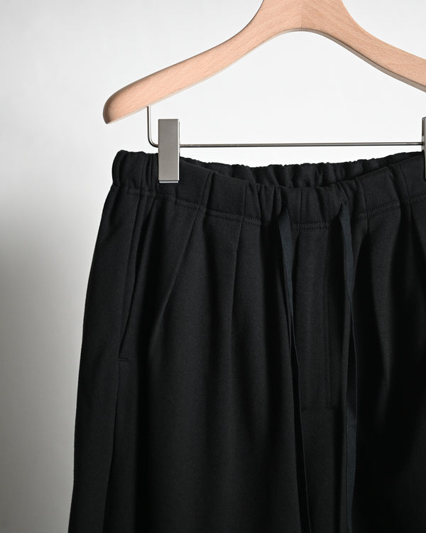 2TUCK SWEAT PANTS, black