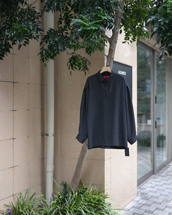 skipper shirt, wool stripe