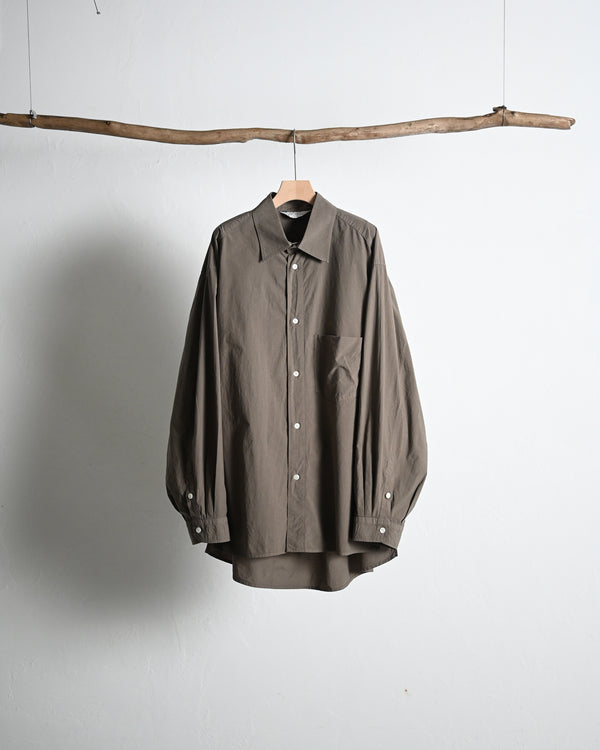 SHRINK OVER SHIRT, d.brown