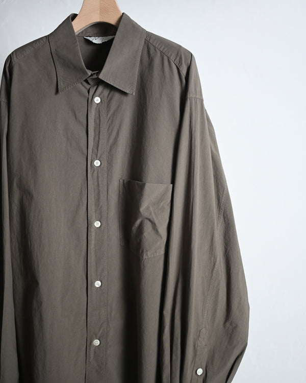 SHRINK OVER SHIRT, d.brown