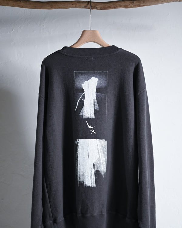 Overdyed Sweat Shirts “in a haze”, 2colors-Fujimoto-COELACANTH