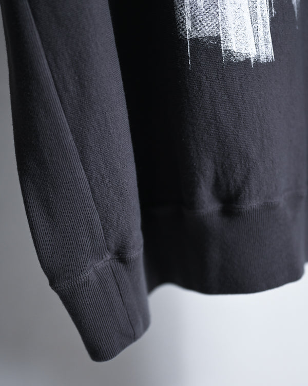 Overdyed Sweat Shirts “in a haze”, 2colors-Fujimoto-COELACANTH