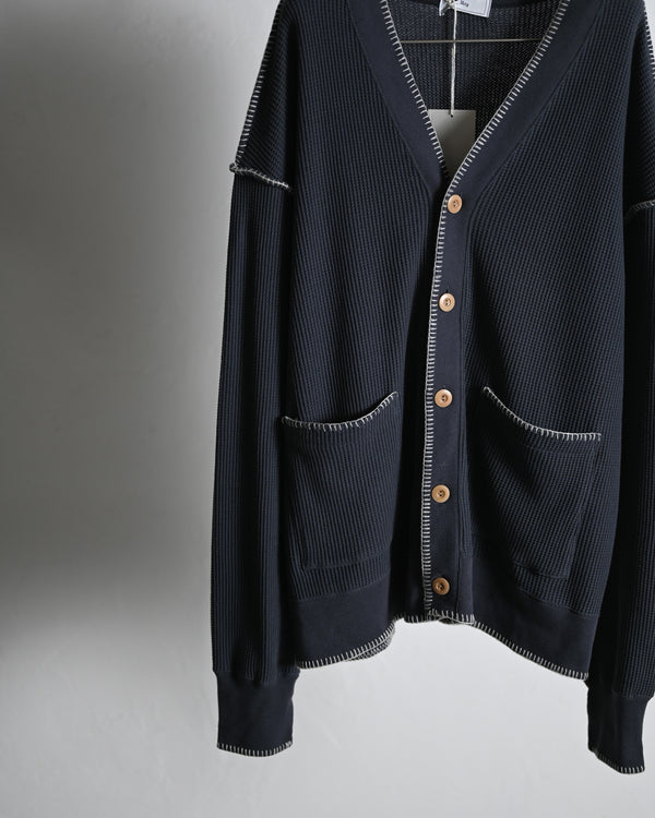 STITCH WAFFLE CARDIGAN