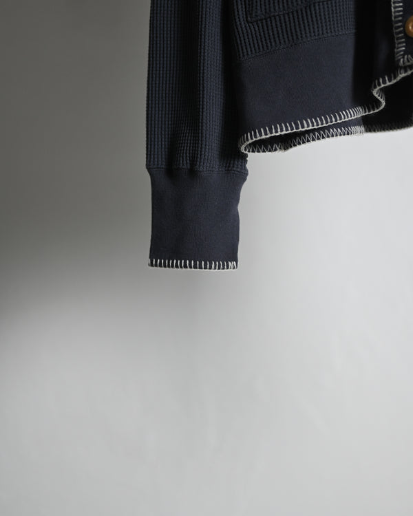 STITCH WAFFLE CARDIGAN