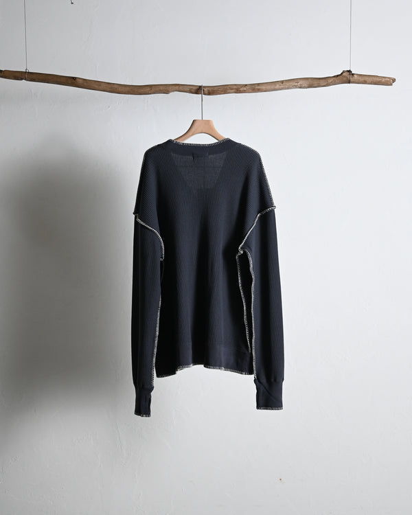 STITCH WAFFLE CARDIGAN