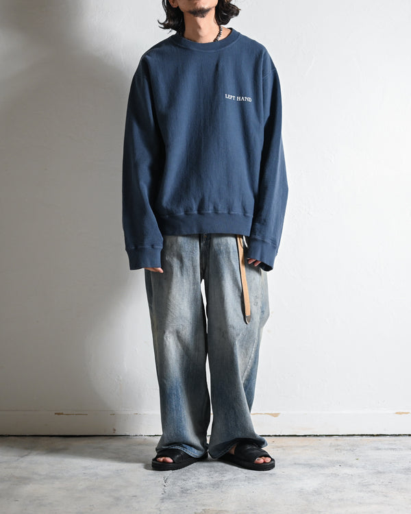 Overdyed Sweat Shirts “in a haze”, 2colors-Fujimoto-COELACANTH