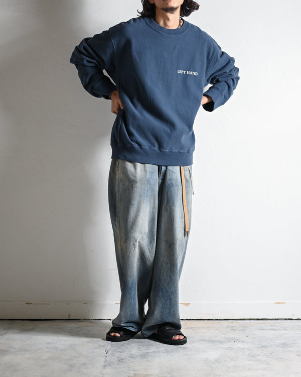 Overdyed Sweat Shirts “in a haze”, 2colors-Fujimoto-COELACANTH