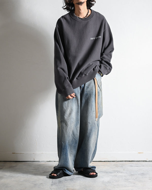 Overdyed Sweat Shirts “in a haze”, 2colors-Fujimoto-COELACANTH