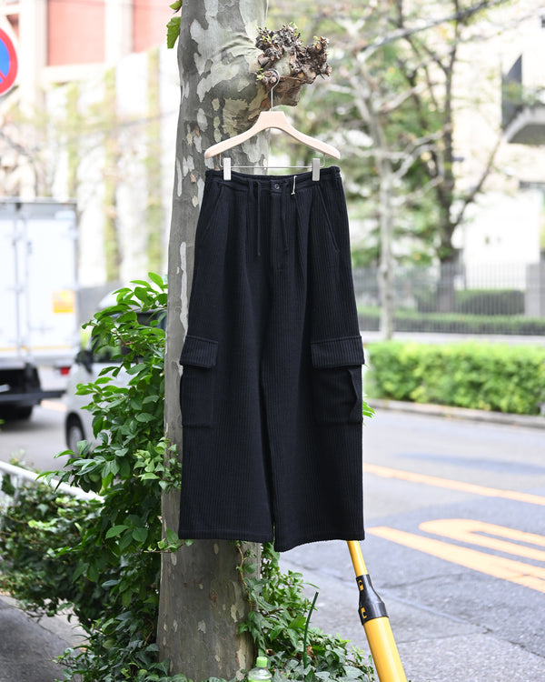 WOOL CORDUROY CARGO SLACKS