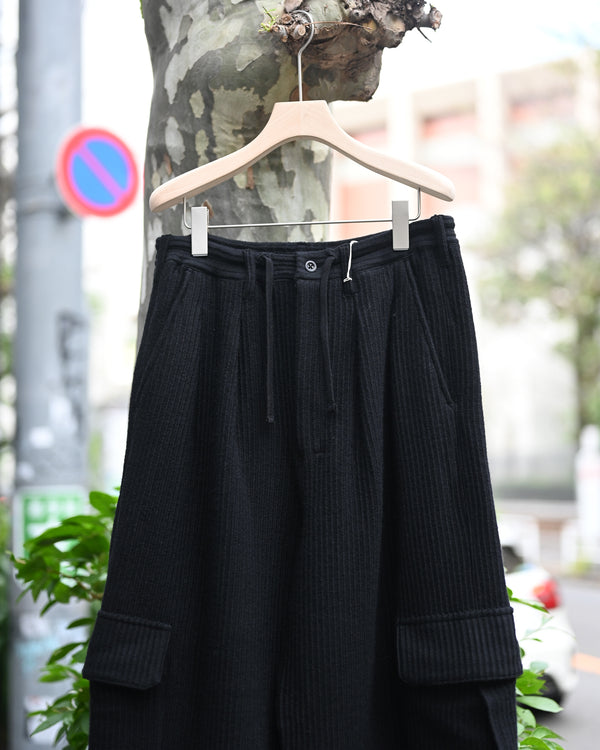 WOOL CORDUROY CARGO SLACKS