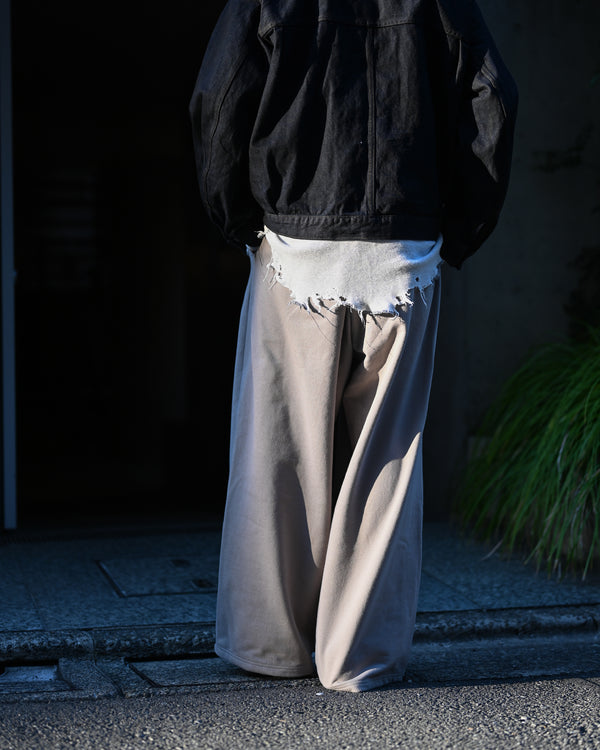 2TUCK SWEAT PANTS, greige