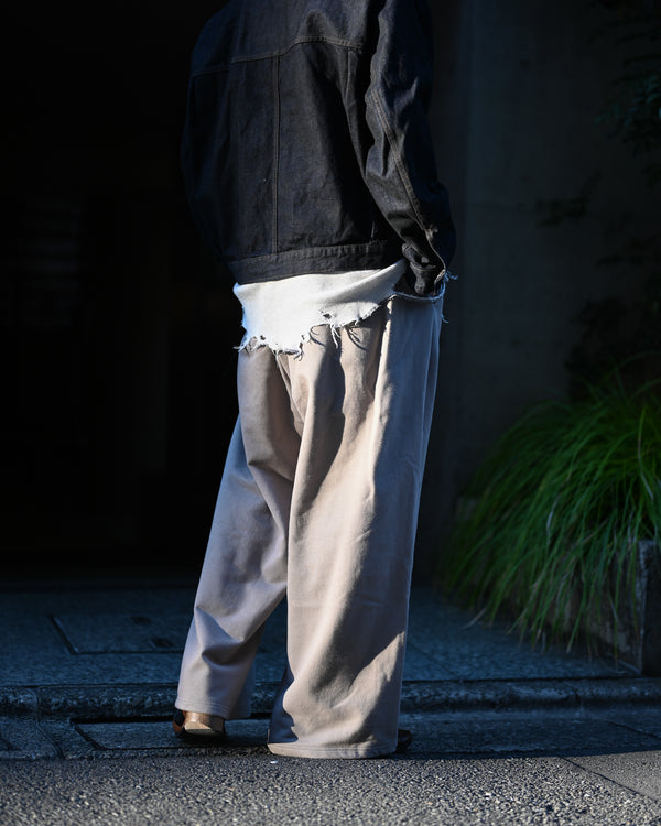 2TUCK SWEAT PANTS, greige