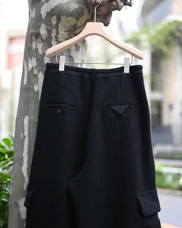 WOOL CORDUROY CARGO SLACKS