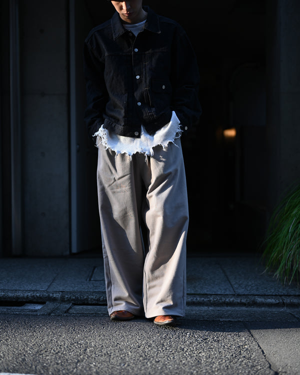 2TUCK SWEAT PANTS, greige