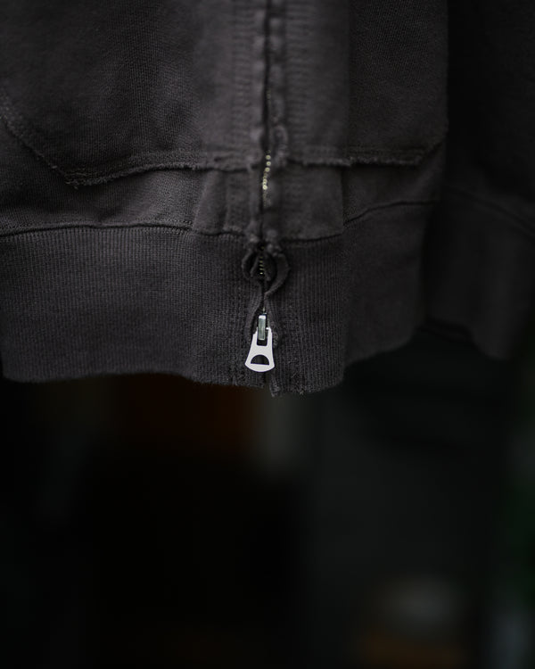 SWEAT HOODIE COAT, brown