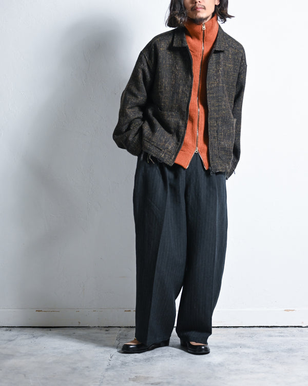 店頭分 TWEED ZIP JACKET-ANCELLM-COELACANTH