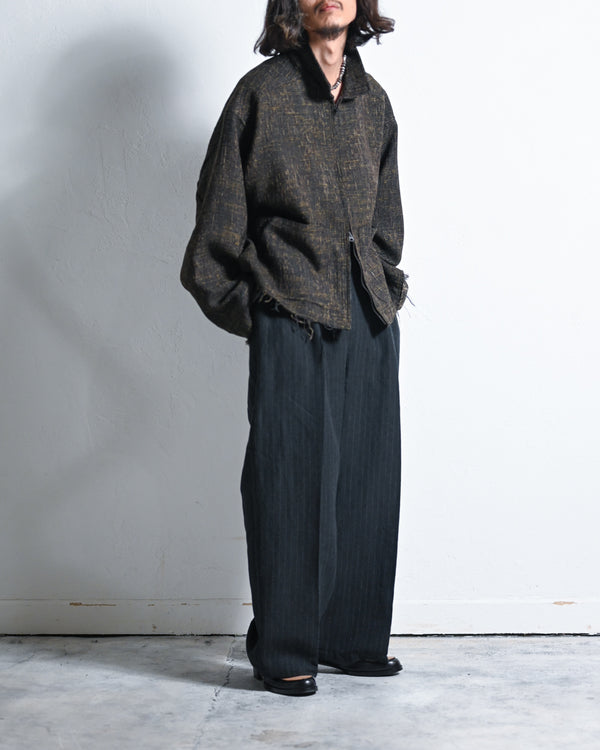 店頭分 TWEED ZIP JACKET-ANCELLM-COELACANTH