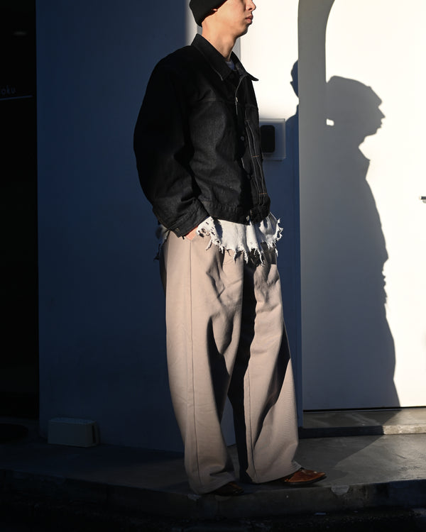 2TUCK SWEAT PANTS, greige