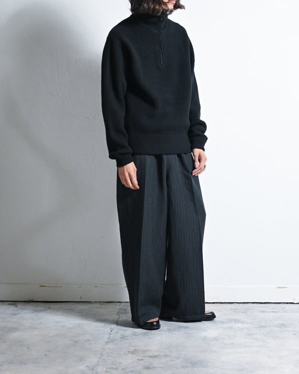 half zip tokkuri knit-satou-COELACANTH