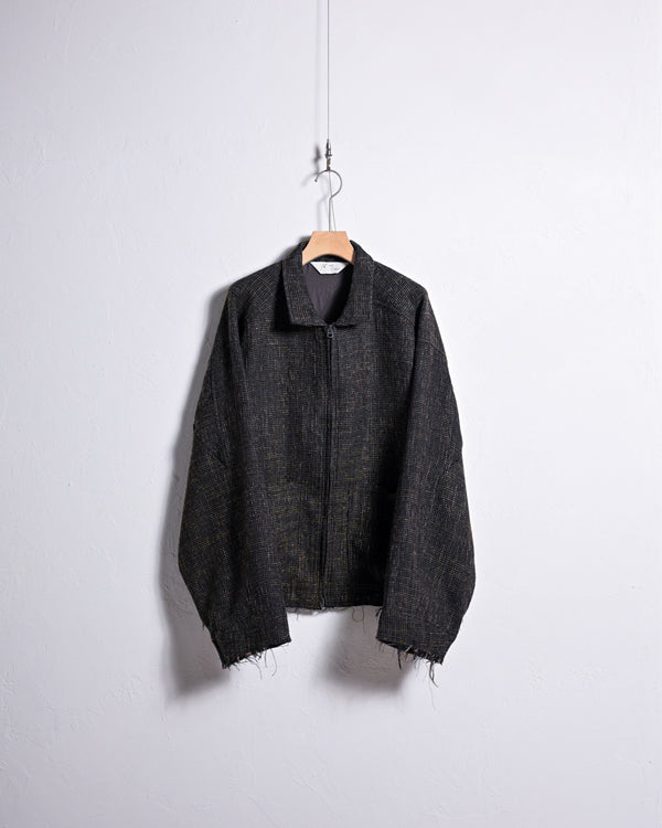 店頭分 TWEED ZIP JACKET-ANCELLM-COELACANTH