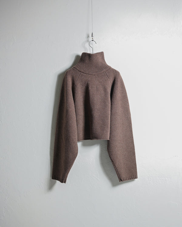 SHORT LENGHT HALFZIP KNIT-ANCELLM-COELACANTH