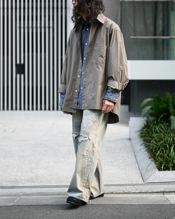 SHRINK OVER SHIRT, navy