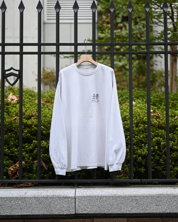 BRIDGE L/S T-SHIRT, white