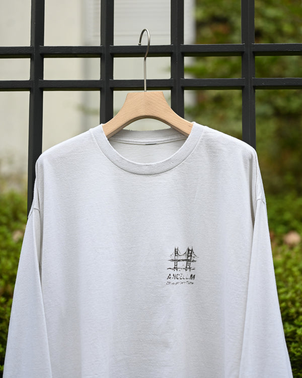 BRIDGE L/S T-SHIRT, white