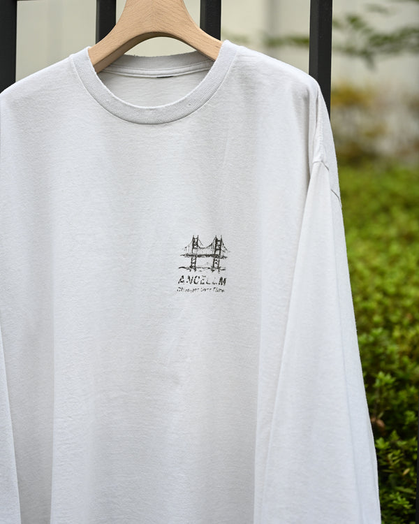 BRIDGE L/S T-SHIRT, white