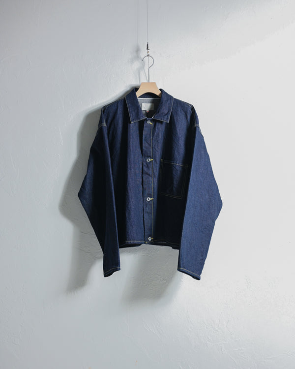 DENIM JACKET, INDIGO-YOKO SAKAMOTO-COELACANTH