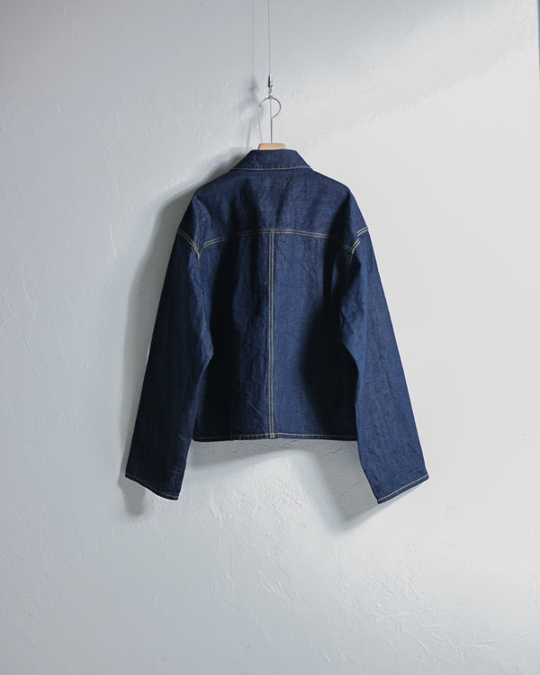 DENIM JACKET, INDIGO-YOKO SAKAMOTO-COELACANTH