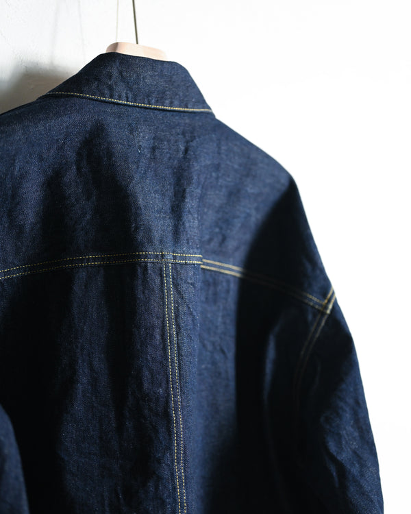 DENIM JACKET, INDIGO-YOKO SAKAMOTO-COELACANTH