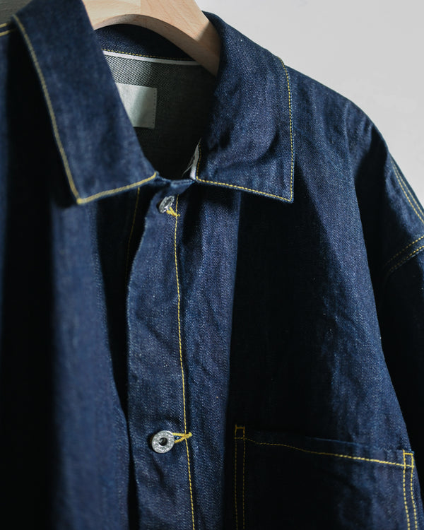 DENIM JACKET, INDIGO-YOKO SAKAMOTO-COELACANTH