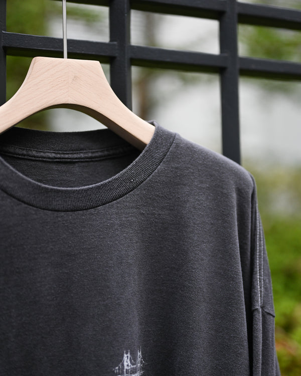 BRIDGE L/S T-SHIRT, black