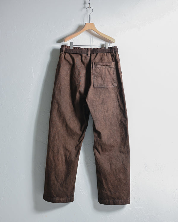 DENIM WIDE TROUSERS,KAKISHIBU-YOKO SAKAMOTO-COELACANTH