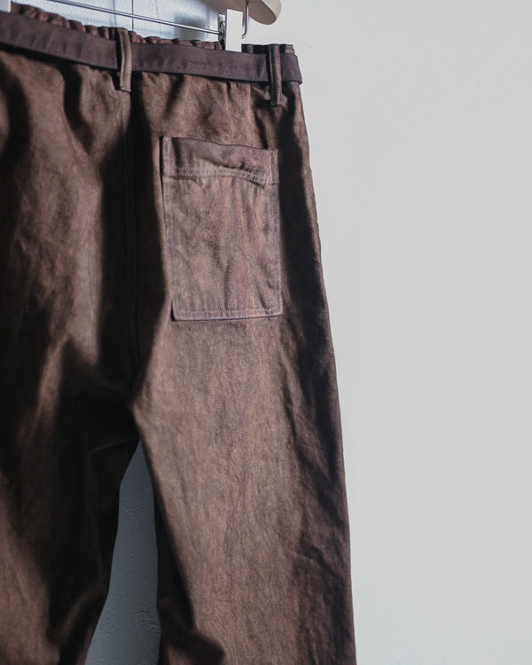 DENIM WIDE TROUSERS,KAKISHIBU-YOKO SAKAMOTO-COELACANTH