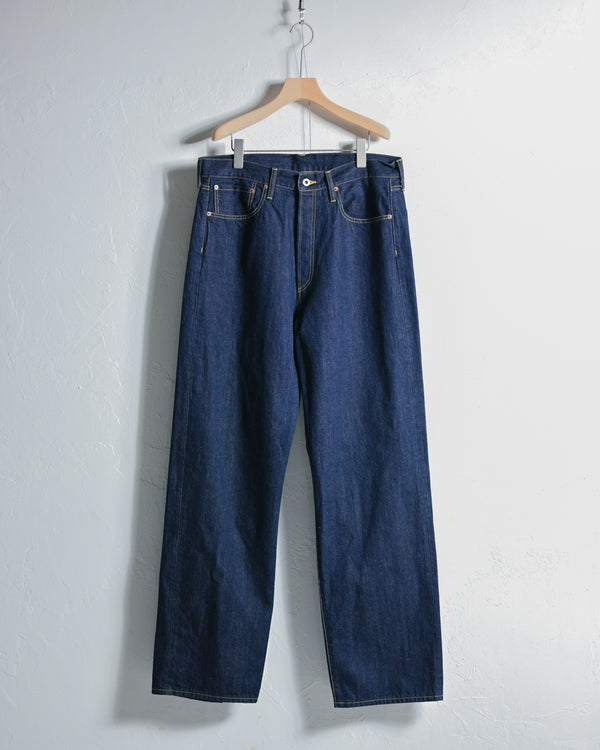 DENIM STRAIGHT PANTS, INDIGO-YOKO SAKAMOTO-COELACANTH