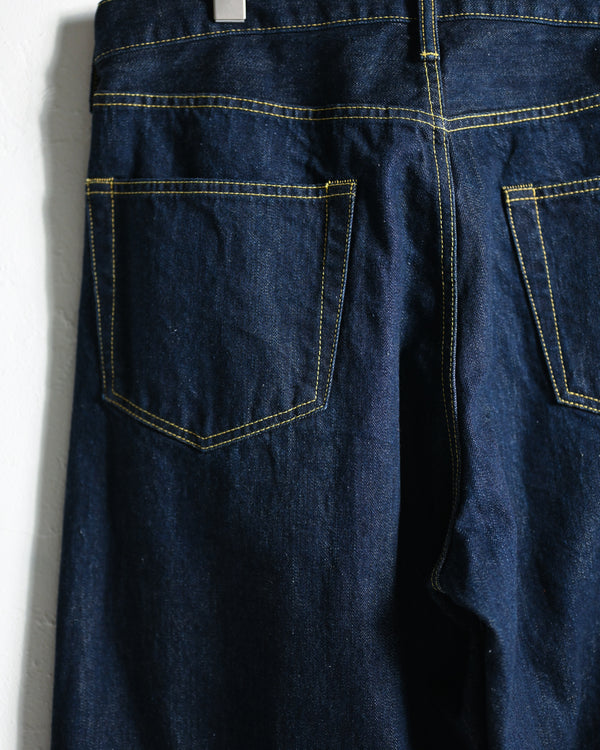 DENIM STRAIGHT PANTS, INDIGO-YOKO SAKAMOTO-COELACANTH