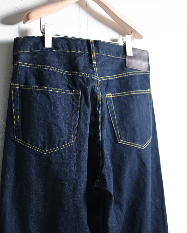 DENIM STRAIGHT PANTS, INDIGO-YOKO SAKAMOTO-COELACANTH