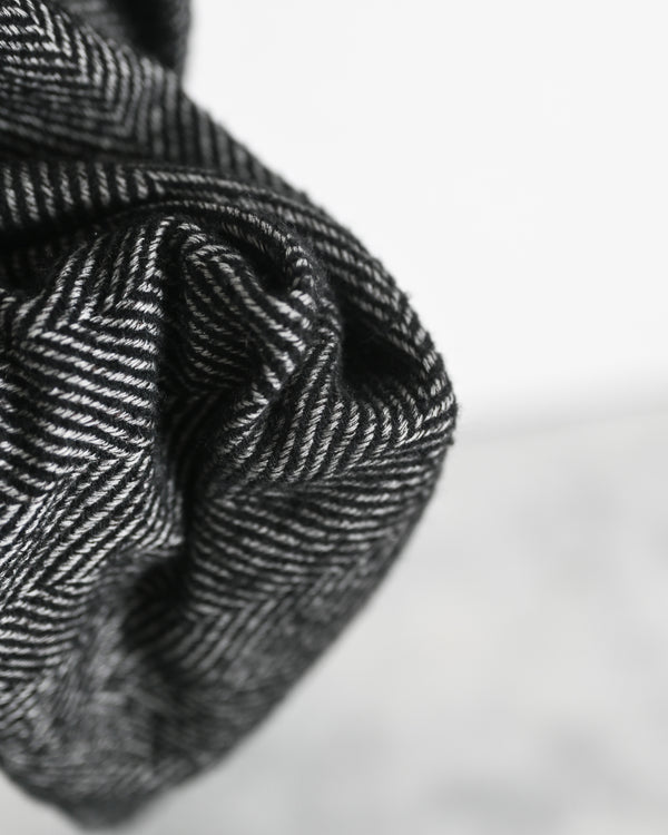 SEMI-DOUBLE CHESTER COAT, white×black