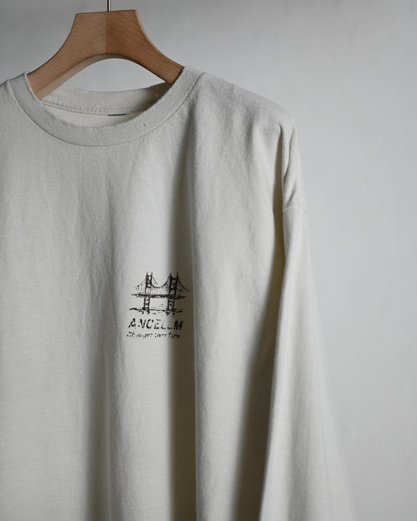 BRIDGE L/S T-SHIRT, white
