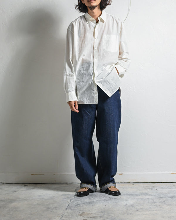 DENIM STRAIGHT PANTS, INDIGO-YOKO SAKAMOTO-COELACANTH