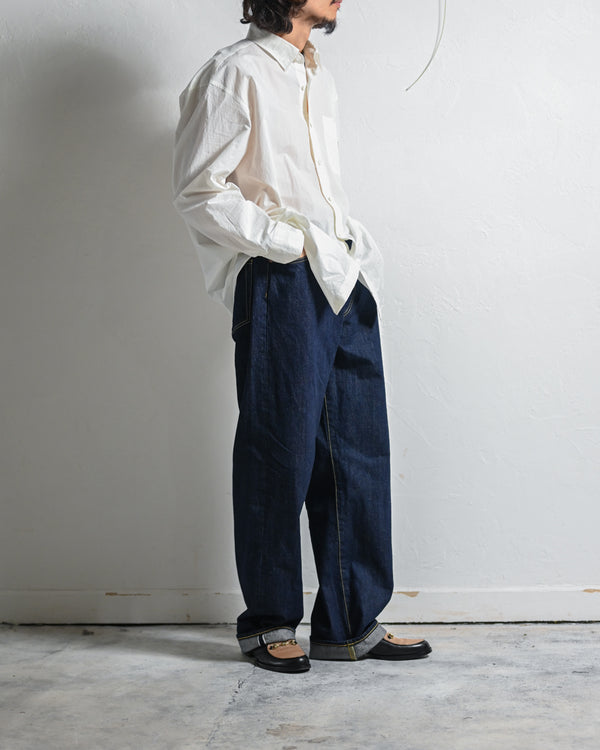 DENIM STRAIGHT PANTS, INDIGO-YOKO SAKAMOTO-COELACANTH