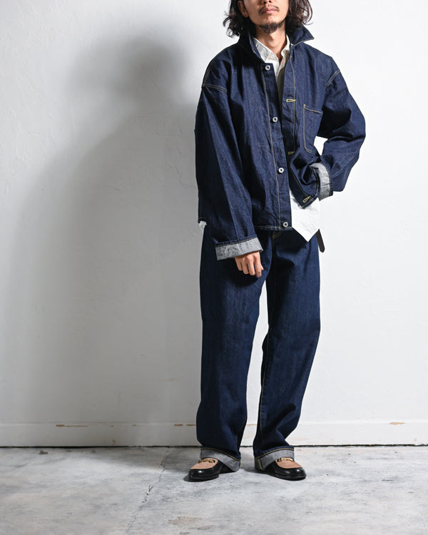 DENIM JACKET, INDIGO-YOKO SAKAMOTO-COELACANTH