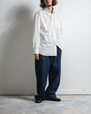 DENIM WIDE TROUSERS, INDIGO-YOKO SAKAMOTO-COELACANTH