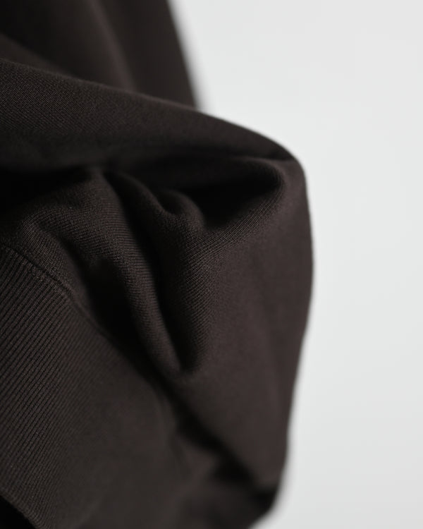 SWEAT HOODIE COAT, brown