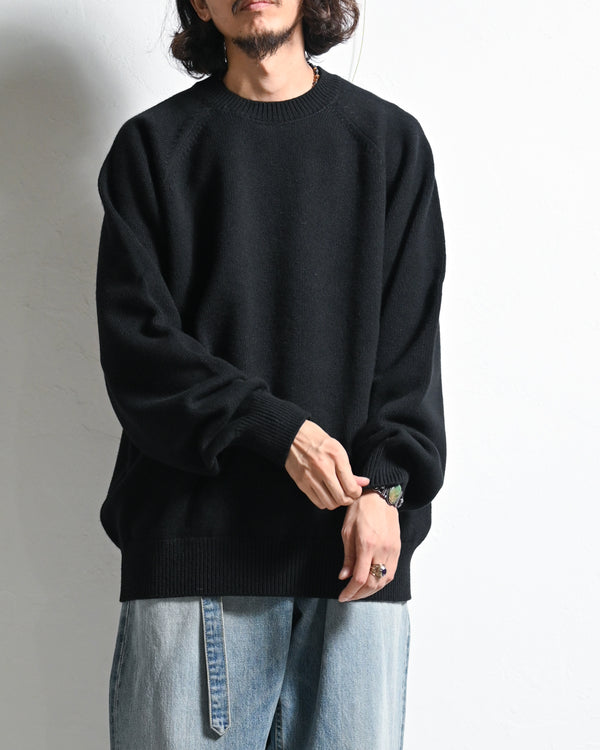 RAGLAN CREW NECK KNIT-YOKO SAKAMOTO-COELACANTH