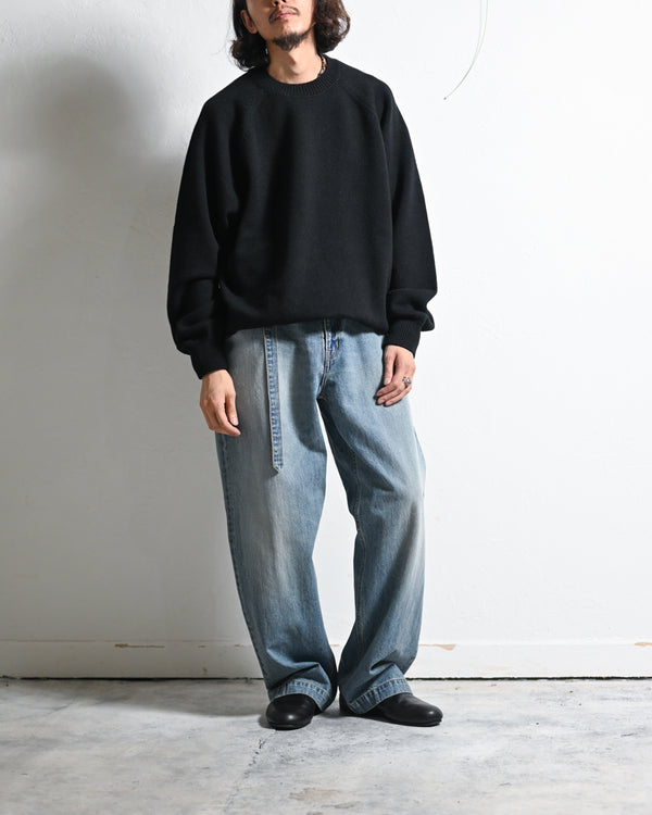 RAGLAN CREW NECK KNIT-YOKO SAKAMOTO-COELACANTH