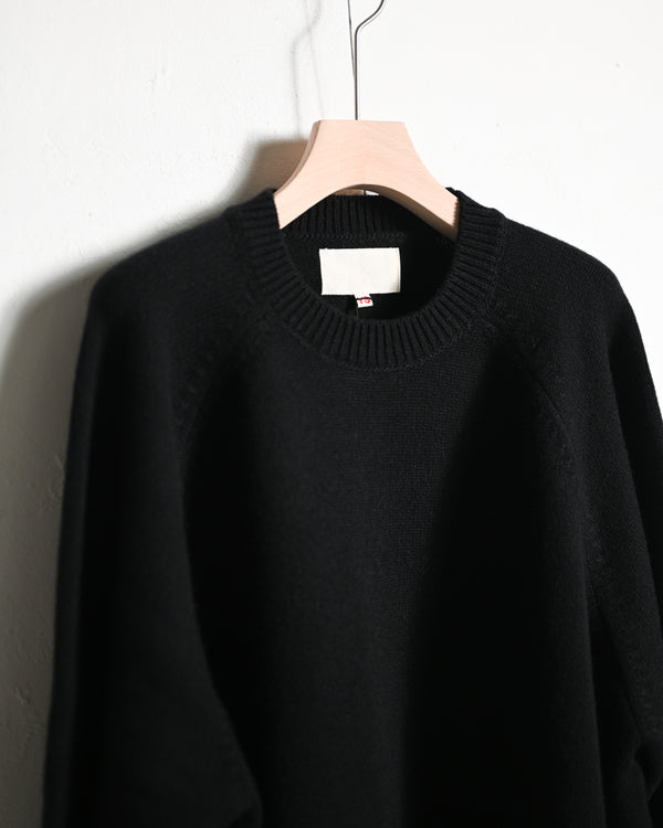 RAGLAN CREW NECK KNIT-YOKO SAKAMOTO-COELACANTH