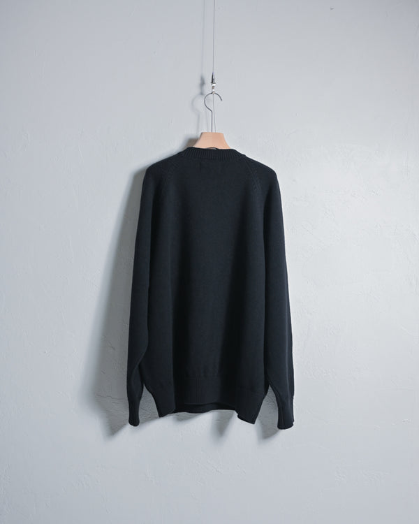 RAGLAN CREW NECK KNIT-YOKO SAKAMOTO-COELACANTH